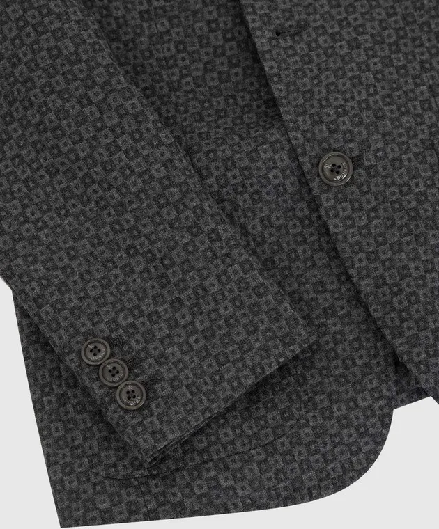 Stefano Ricci Blazer in lana fantasia per bambini Y1RSGD3300W805
