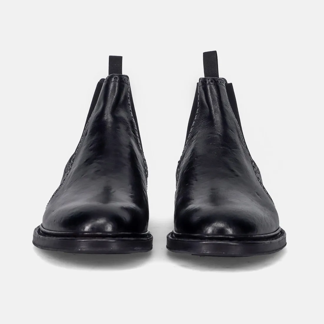 Stivaletto da uomo beatles Brecos in pelle bottalata nera