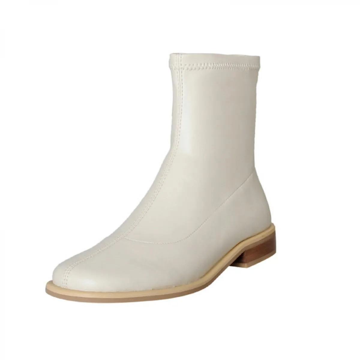 Stivali elasticizzati Stivaletti Scarpe con tacco basso Stivali da donna 2023 Stivaletti da donna bassi