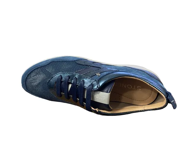 Stonefly women's shoe Cream 45 Velor 218973 0M5 flag blue