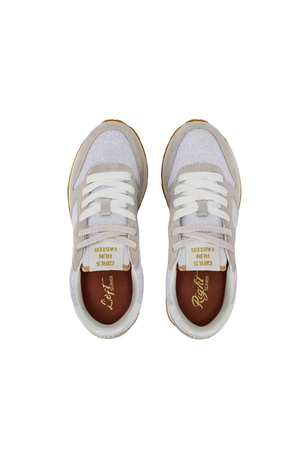 SUN 68 SCARPE DONNA BIANCO ALLY GLITT 34203