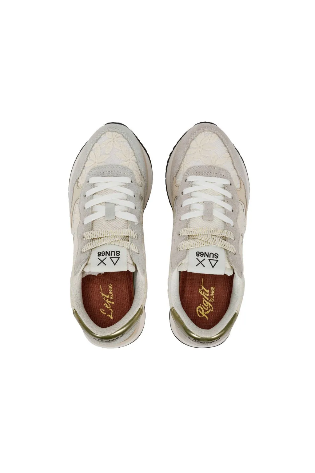 SUN 68 SCARPE DONNA BIANCO BIG LACE 34209