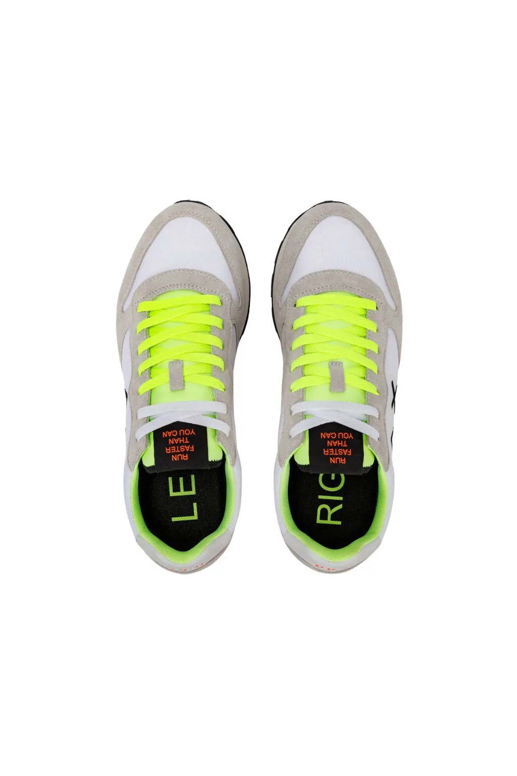 SUN 68 SCARPE UOMO BIANCO TOM FLUO 34102