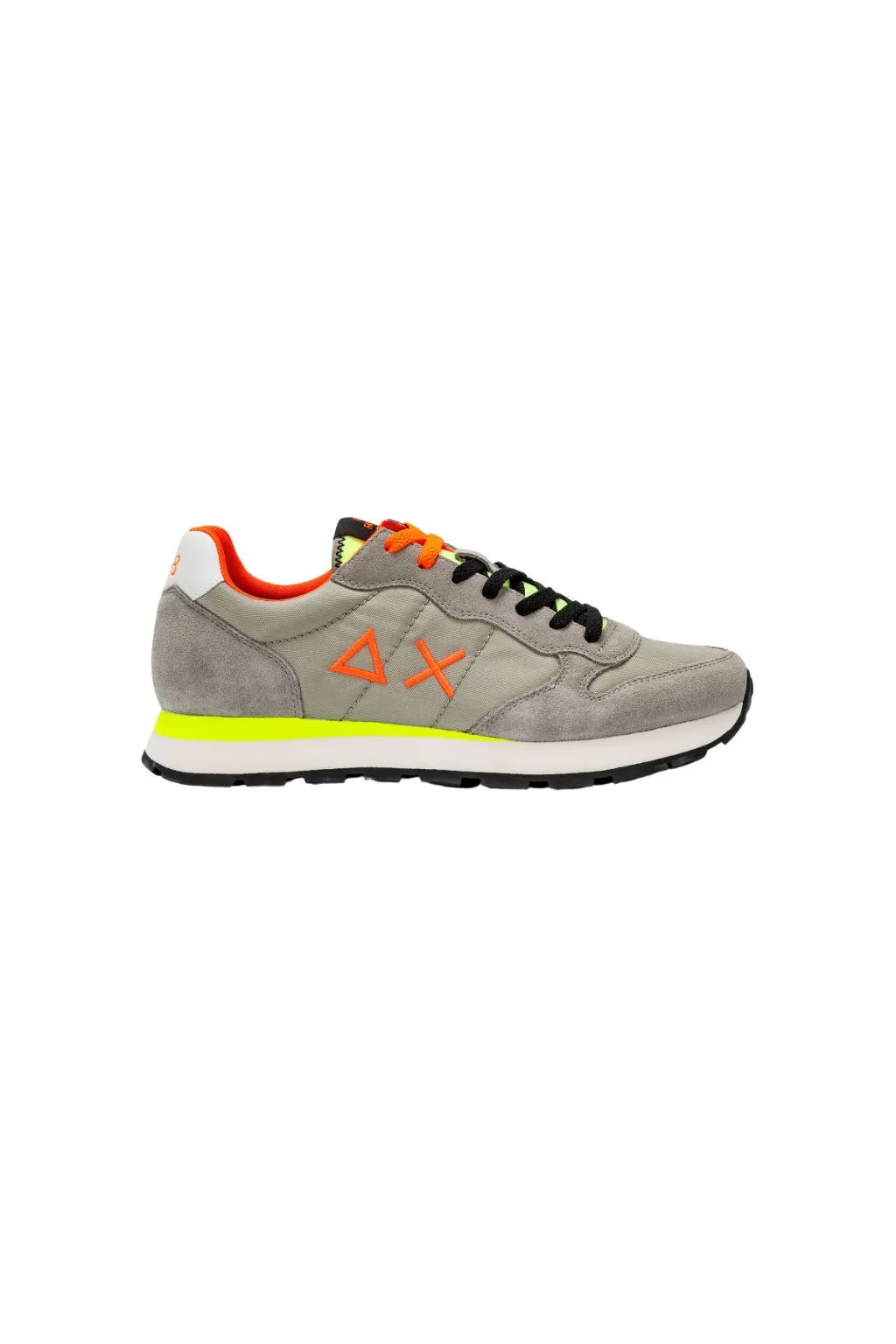 SUN 68 SCARPE UOMO GRIGIO CHIARO TOM FLUO 34102