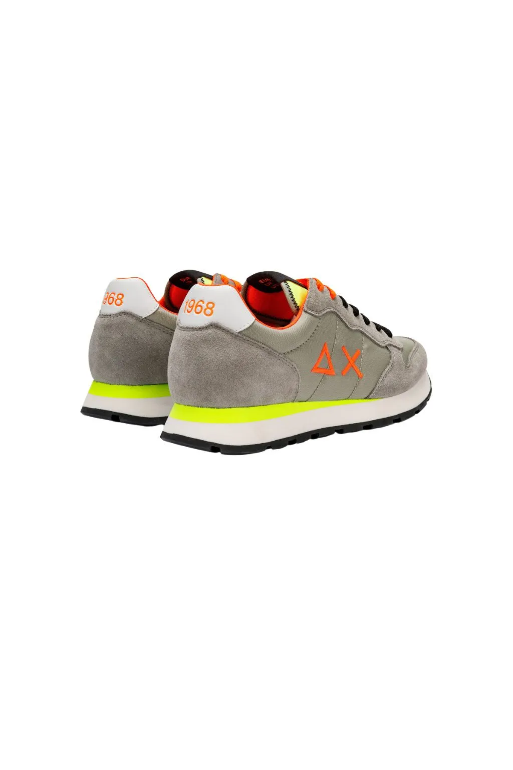 SUN 68 SCARPE UOMO GRIGIO CHIARO TOM FLUO 34102