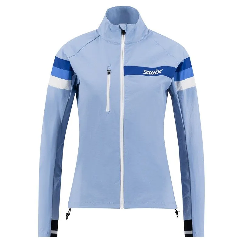 SWIX Giacca Focus (Bluebell) da donna per lo sci di fondo