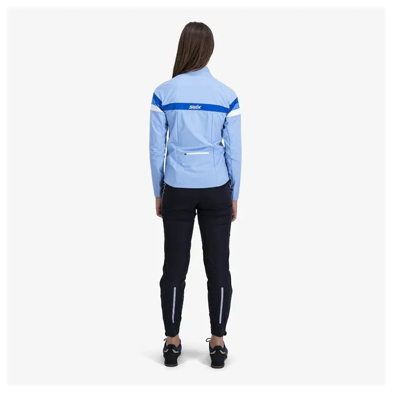 SWIX Giacca Focus (Bluebell) da donna per lo sci di fondo
