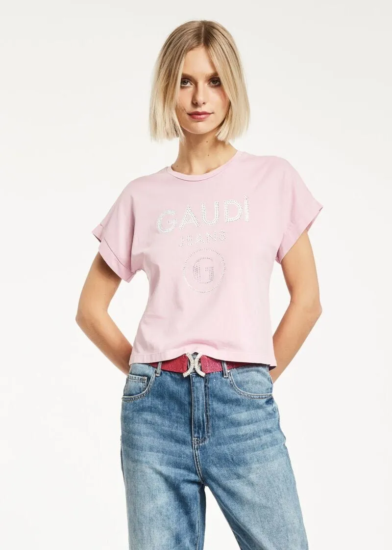 T-shirt con lettering