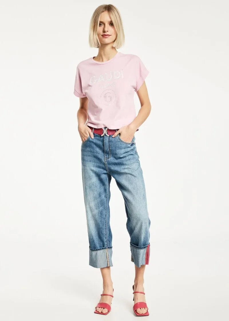 T-shirt con lettering
