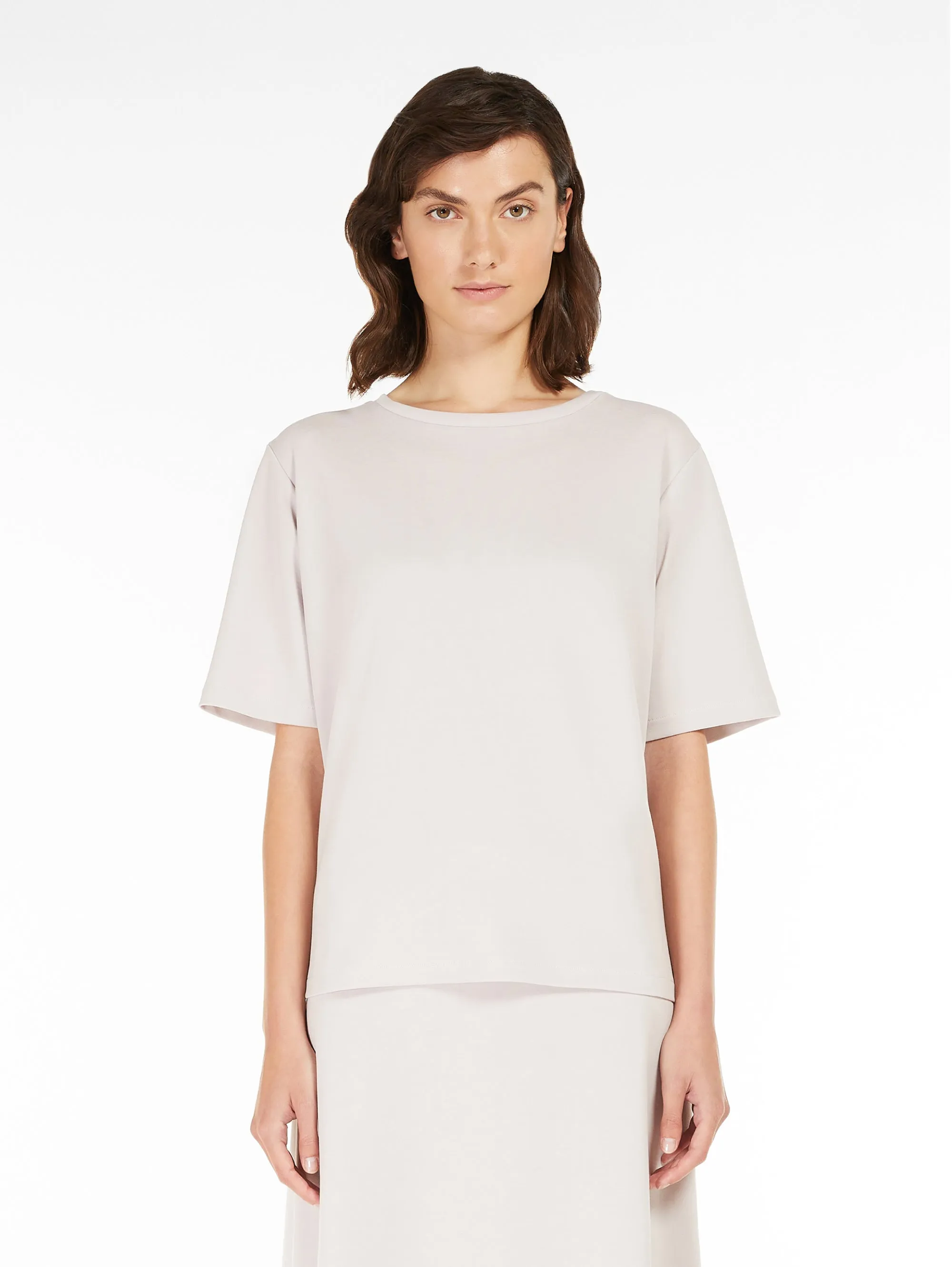 T-shirt dalla Linea Boxy Rosa