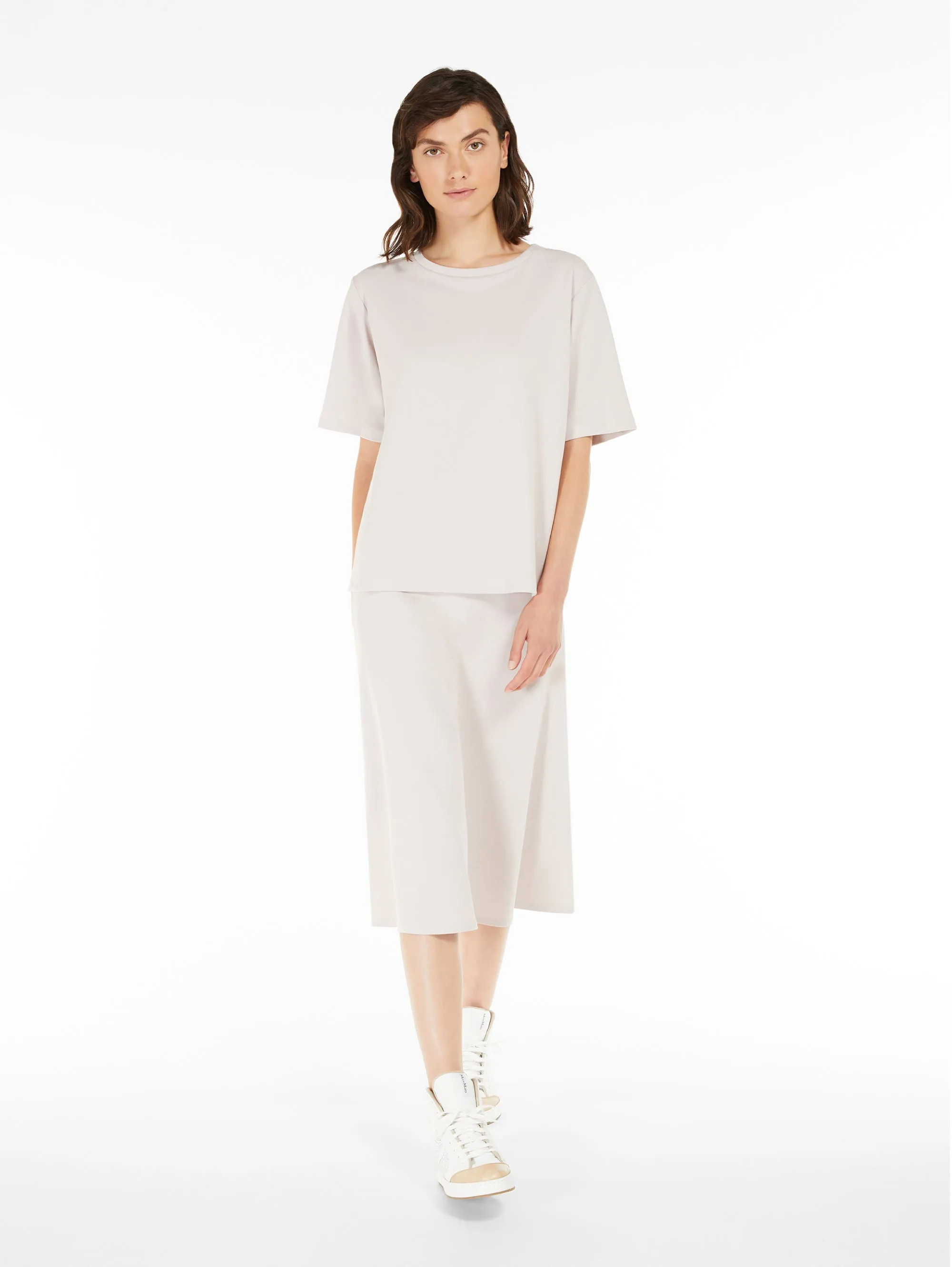T-shirt dalla Linea Boxy Rosa