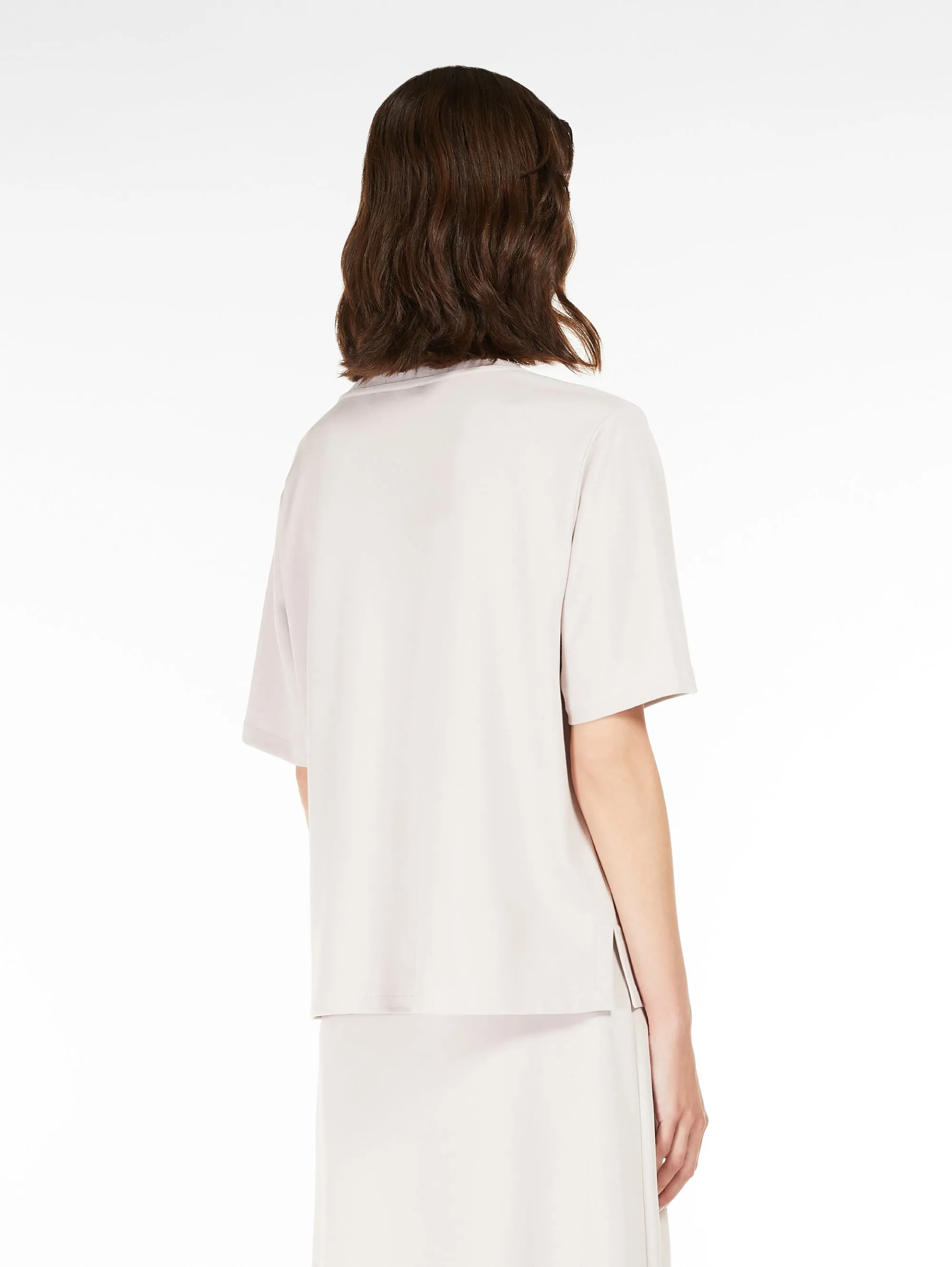 T-shirt dalla Linea Boxy Rosa