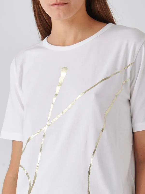 T-shirt donna Herno in jersey di cotone interlock Bianco