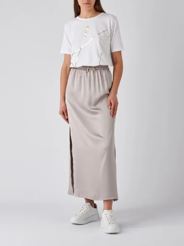 T-shirt donna Herno in jersey di cotone interlock Bianco