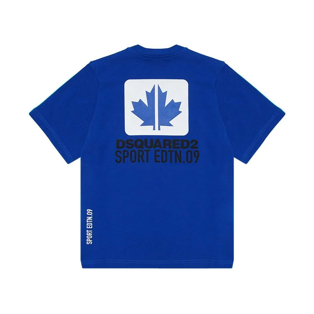  T-SHIRT DSQUARED. VERDE ACQUA 