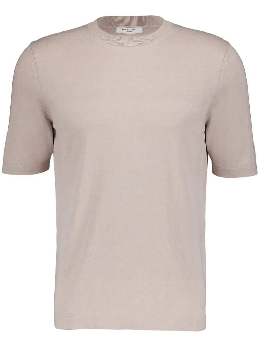 T-shirt girocollo in beige di Boglioli - uomo