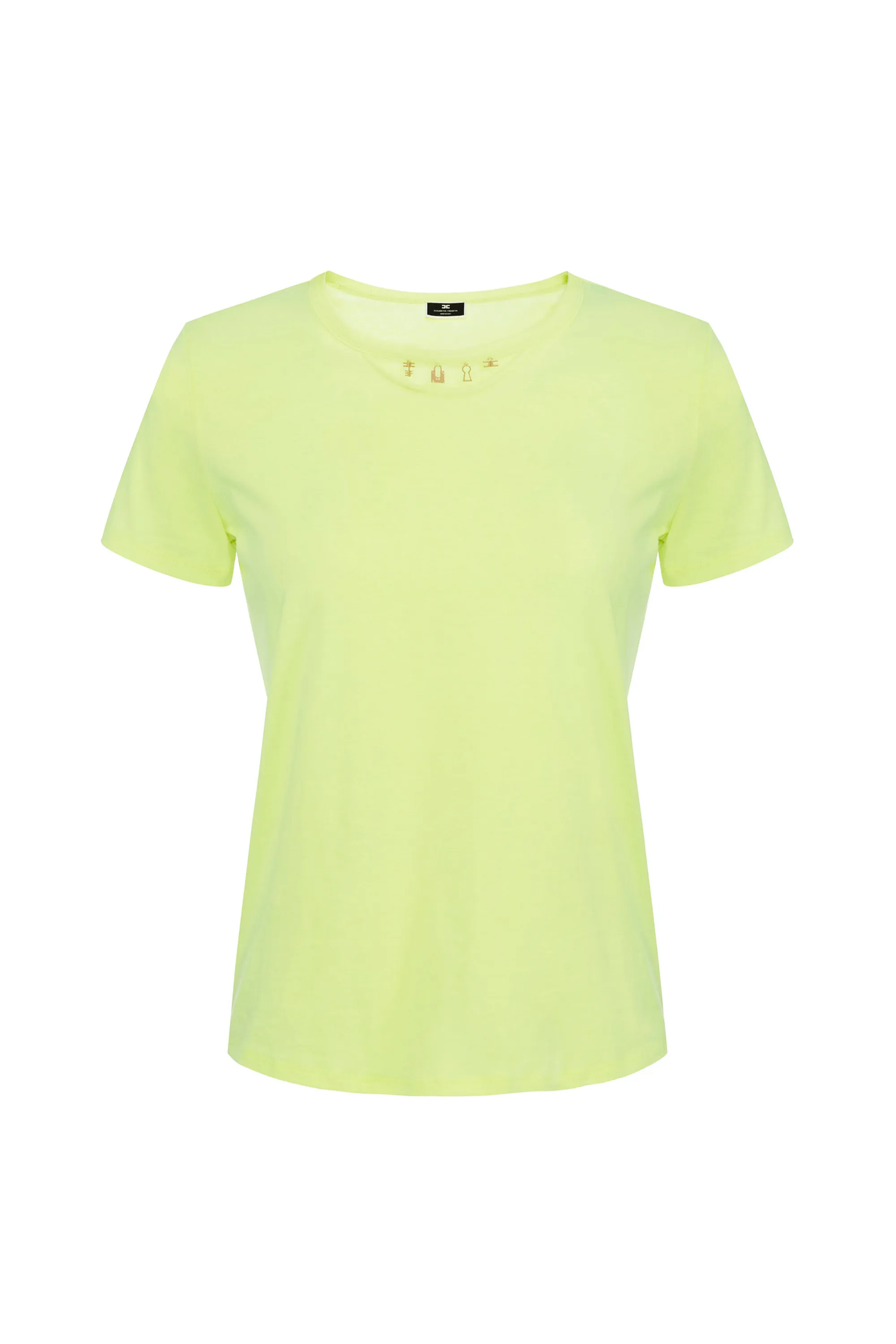 T-shirt in cotone con cut-out