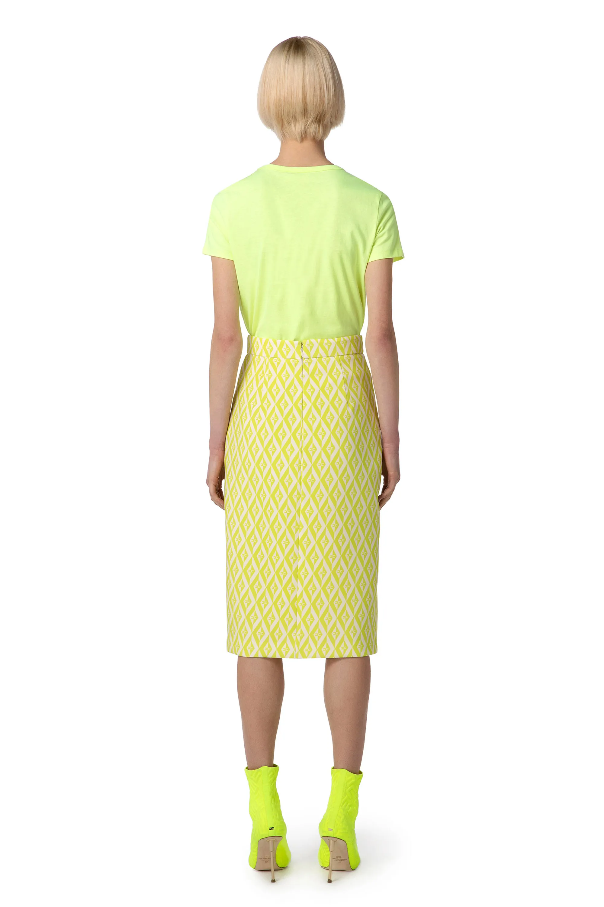 T-shirt in cotone con cut-out