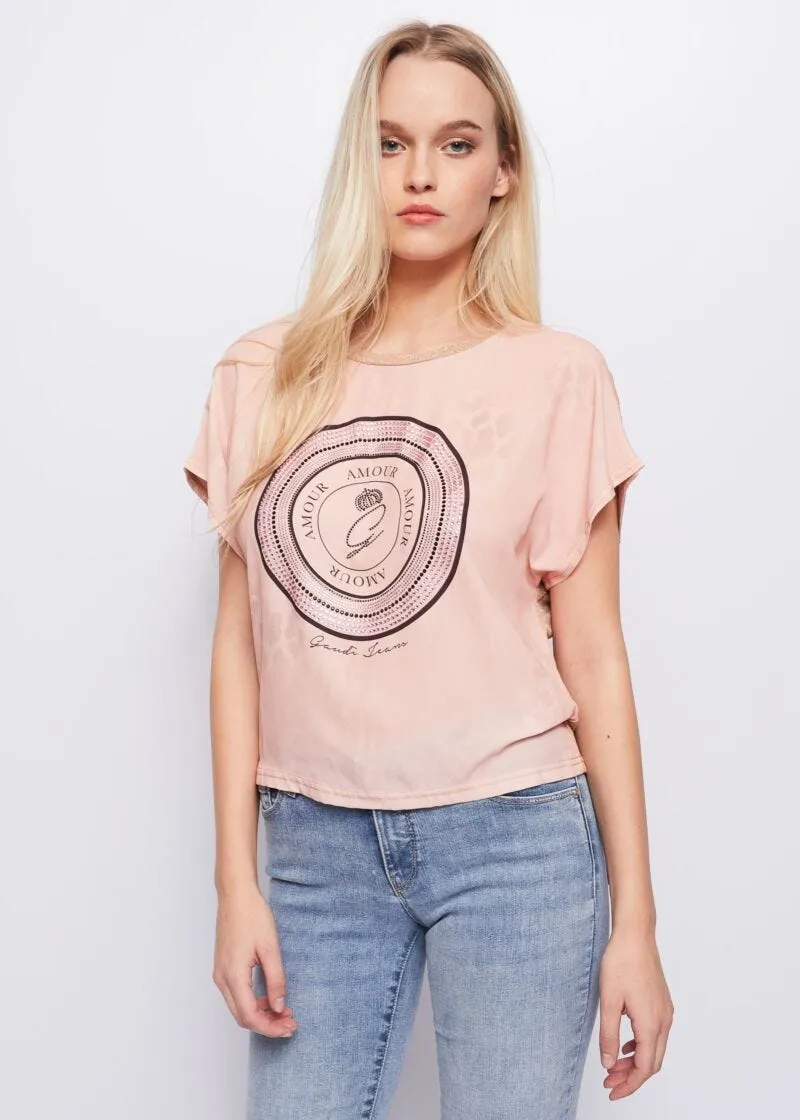 T-shirt in jersey lurex