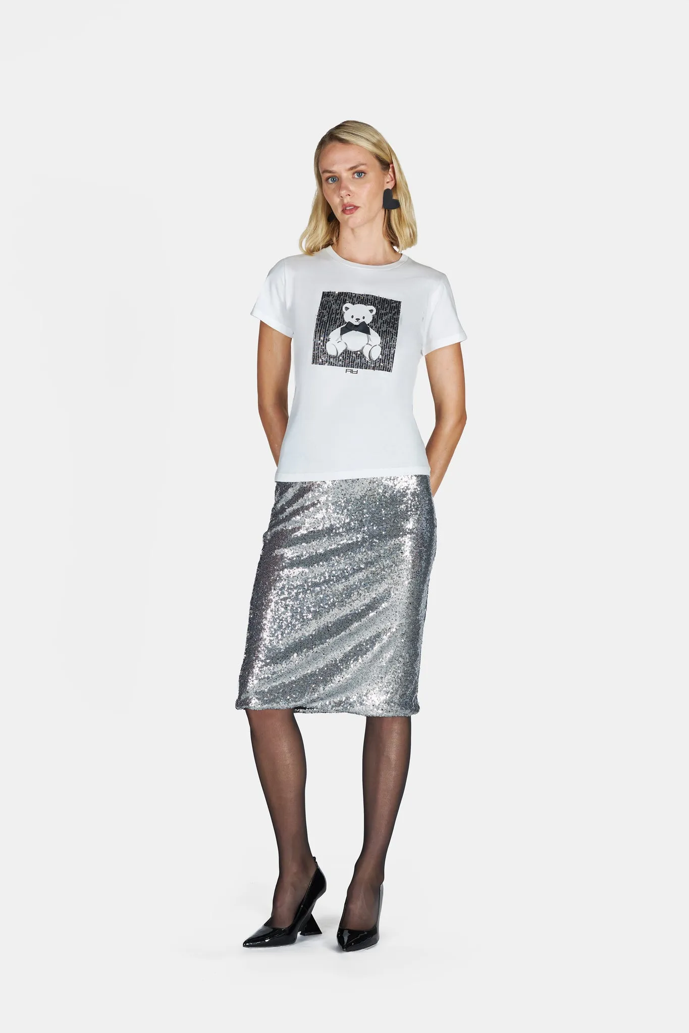 T-shirt teddy strass