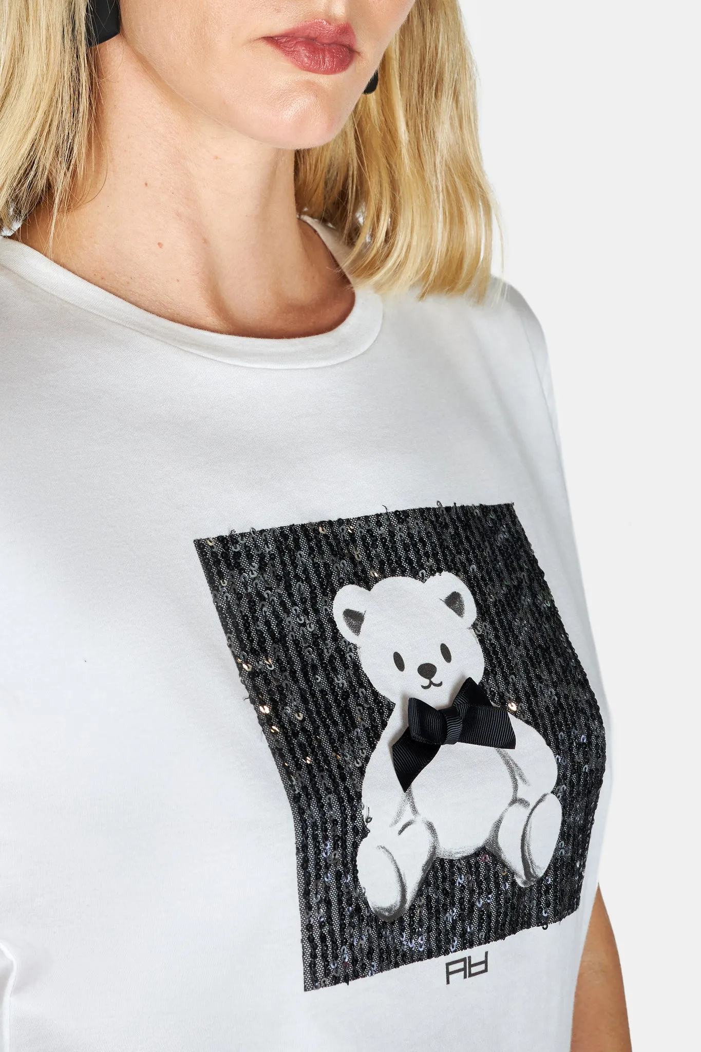 T-shirt teddy strass