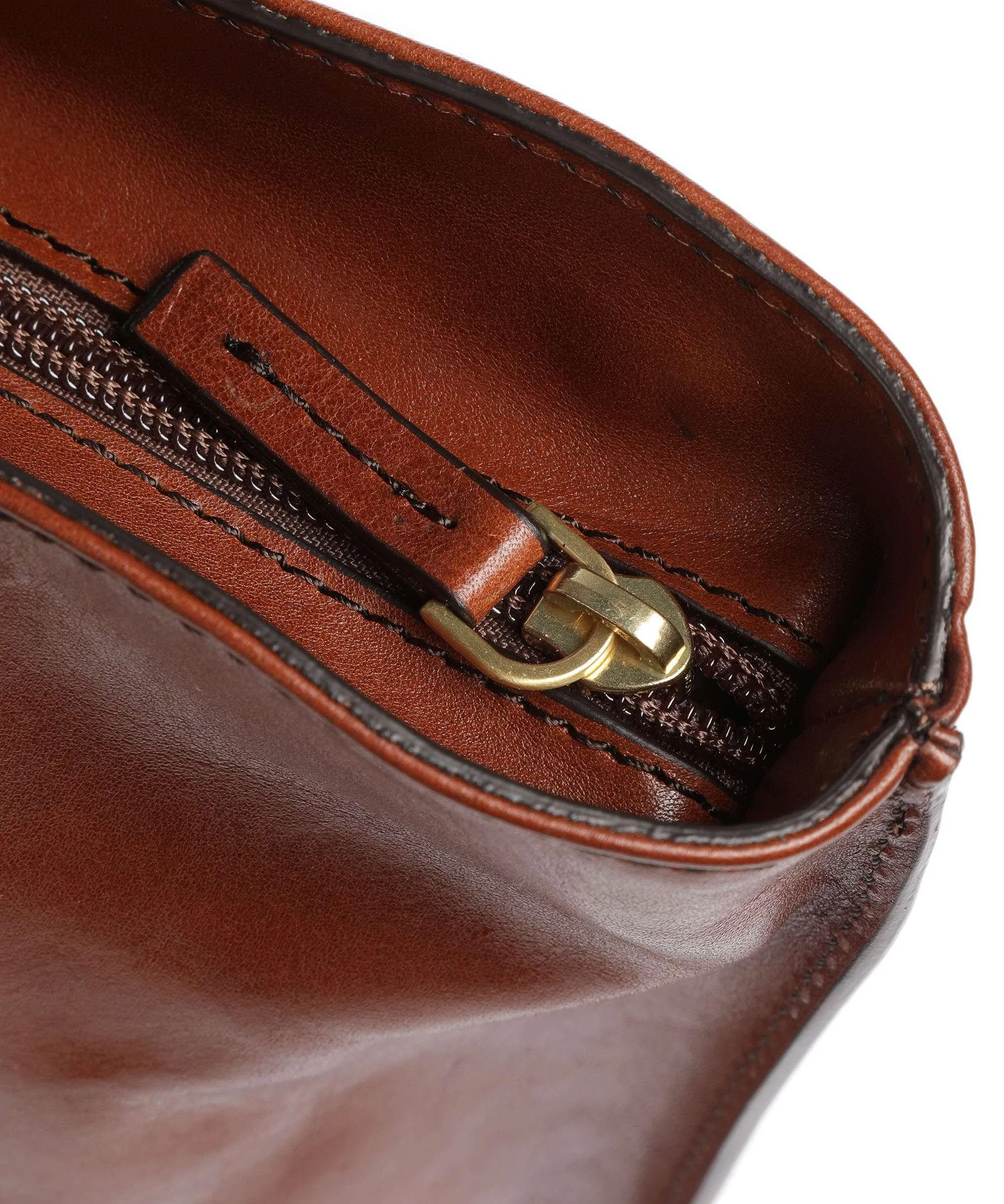  The Bridge Borsa shopper pelle di vacchetta finemente grana marrone  