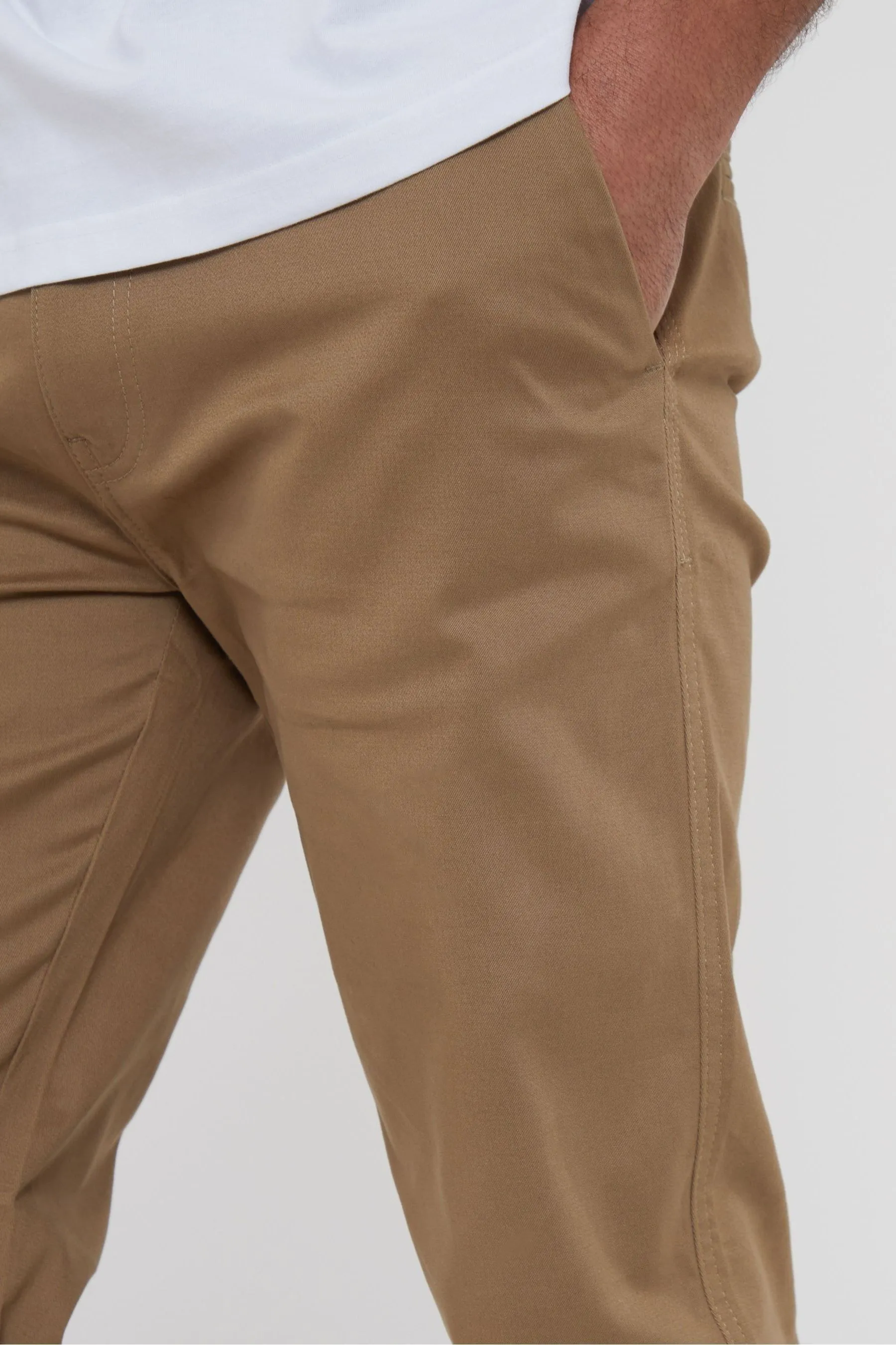 Threadbare cotone vestibilità regular - Vestibilità Pantaloni chino elasticizzata