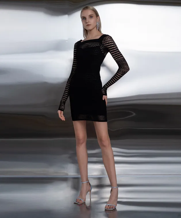 Tom Ford Miniabito nero traforato ACK420YAX652