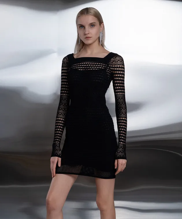 Tom Ford Miniabito nero traforato ACK420YAX652