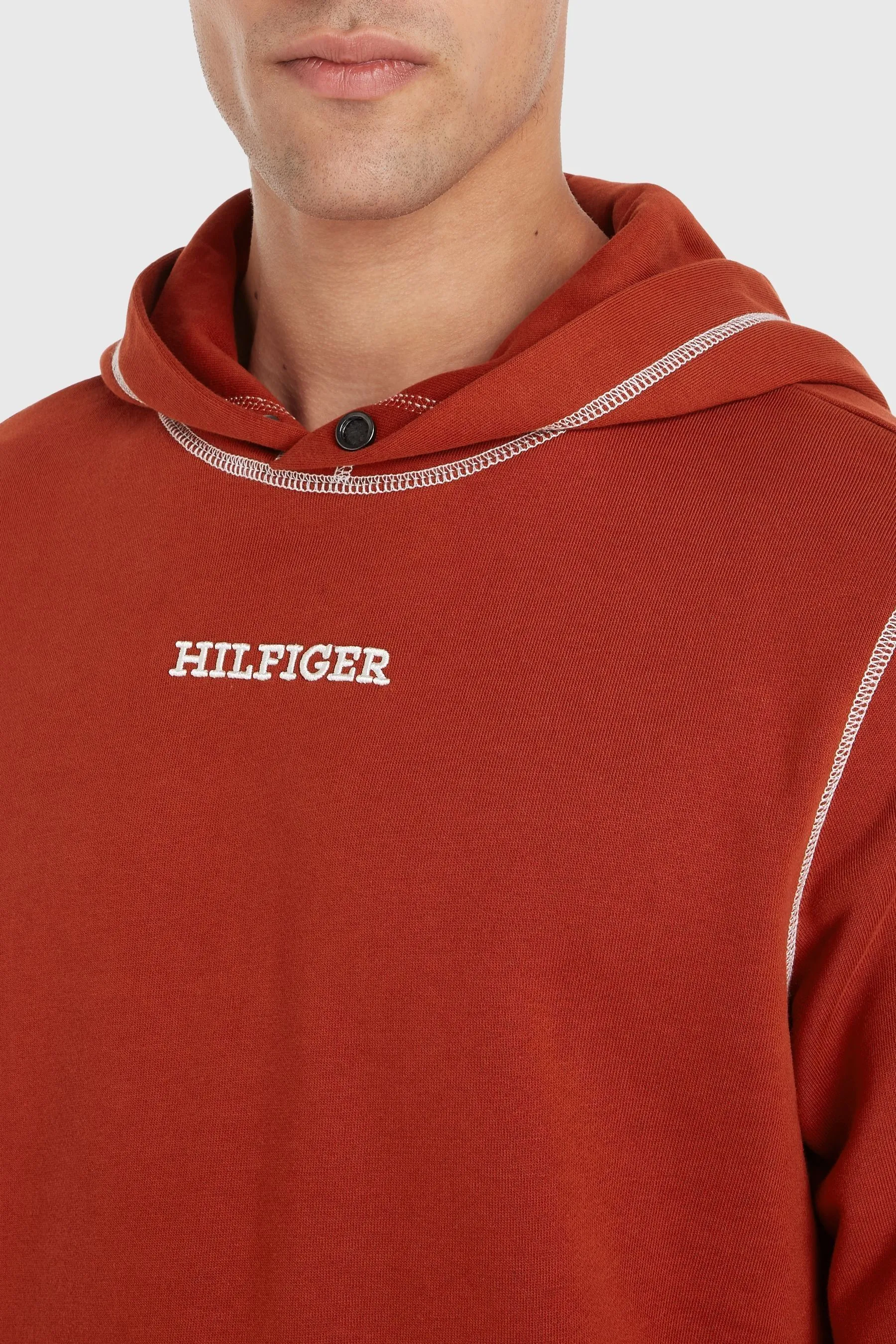 Tommy Hilfiger Monotype Stitching Hoodie    