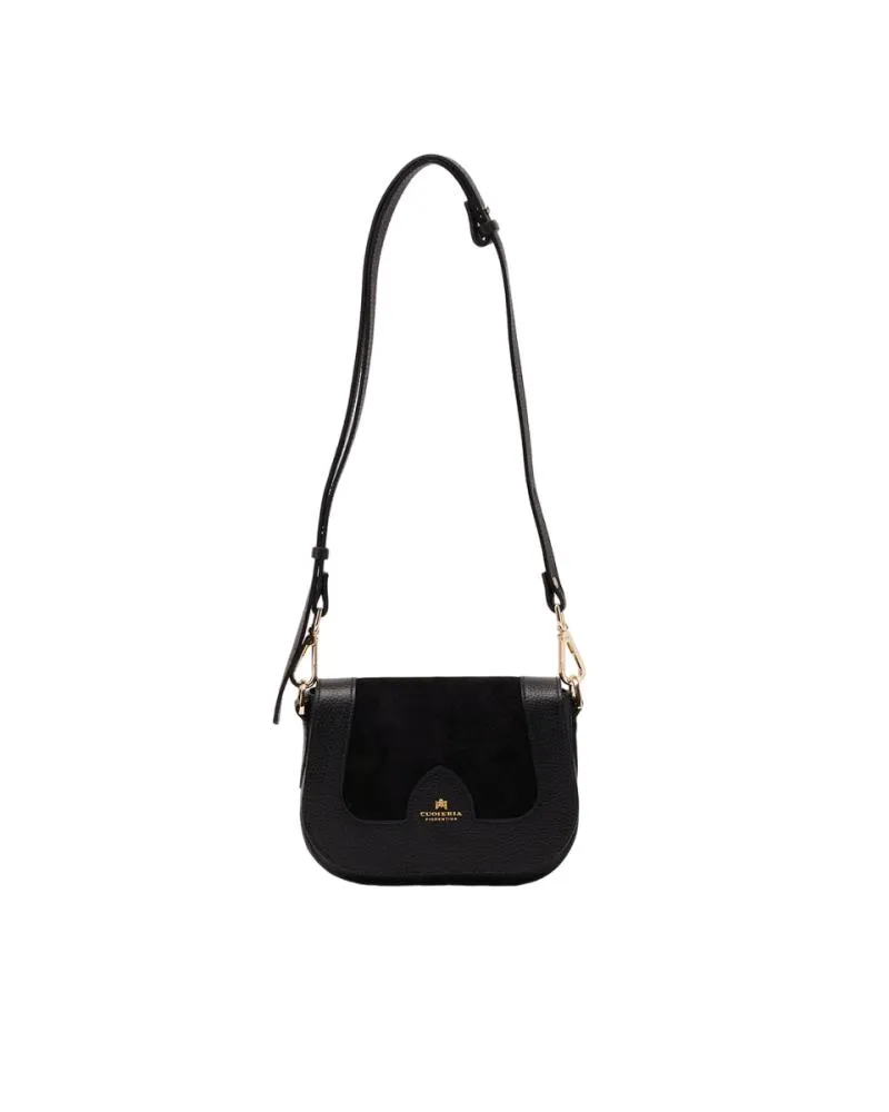TRACOLLA CUOIERIA FIORENTINA IN PELLE STELLA SMALL MESSANGER 5960 240 NERO
