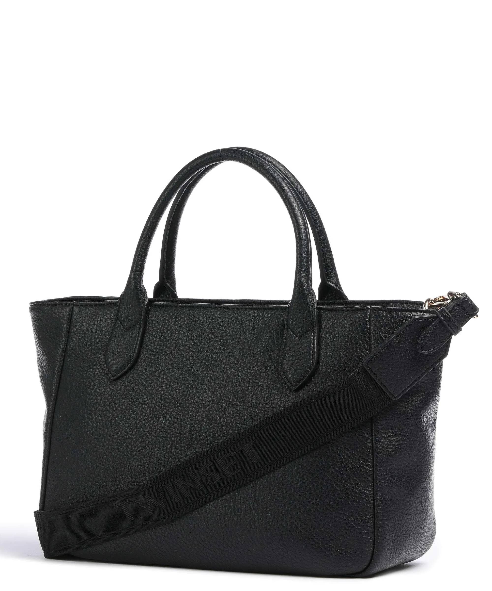  Twinset Soft Grain Borsa a mano pelle sintetica nero  