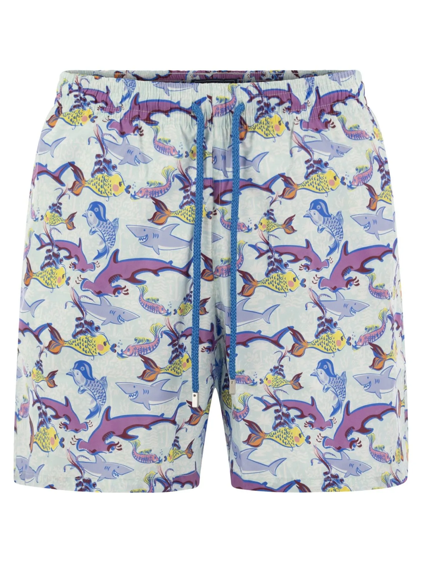 Ultralight, foldable beach shorts with print