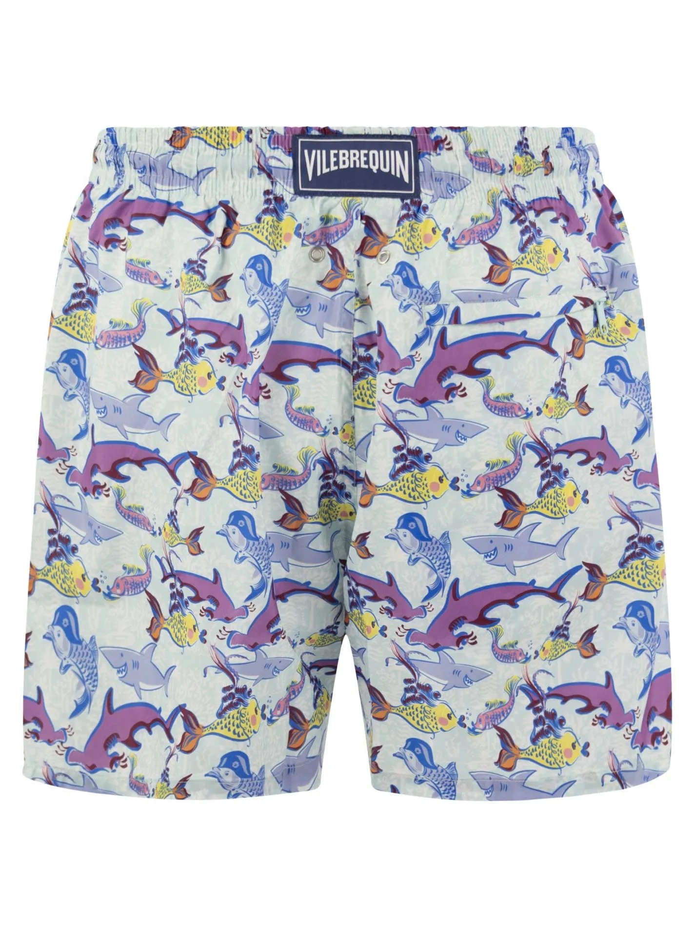Ultralight, foldable beach shorts with print