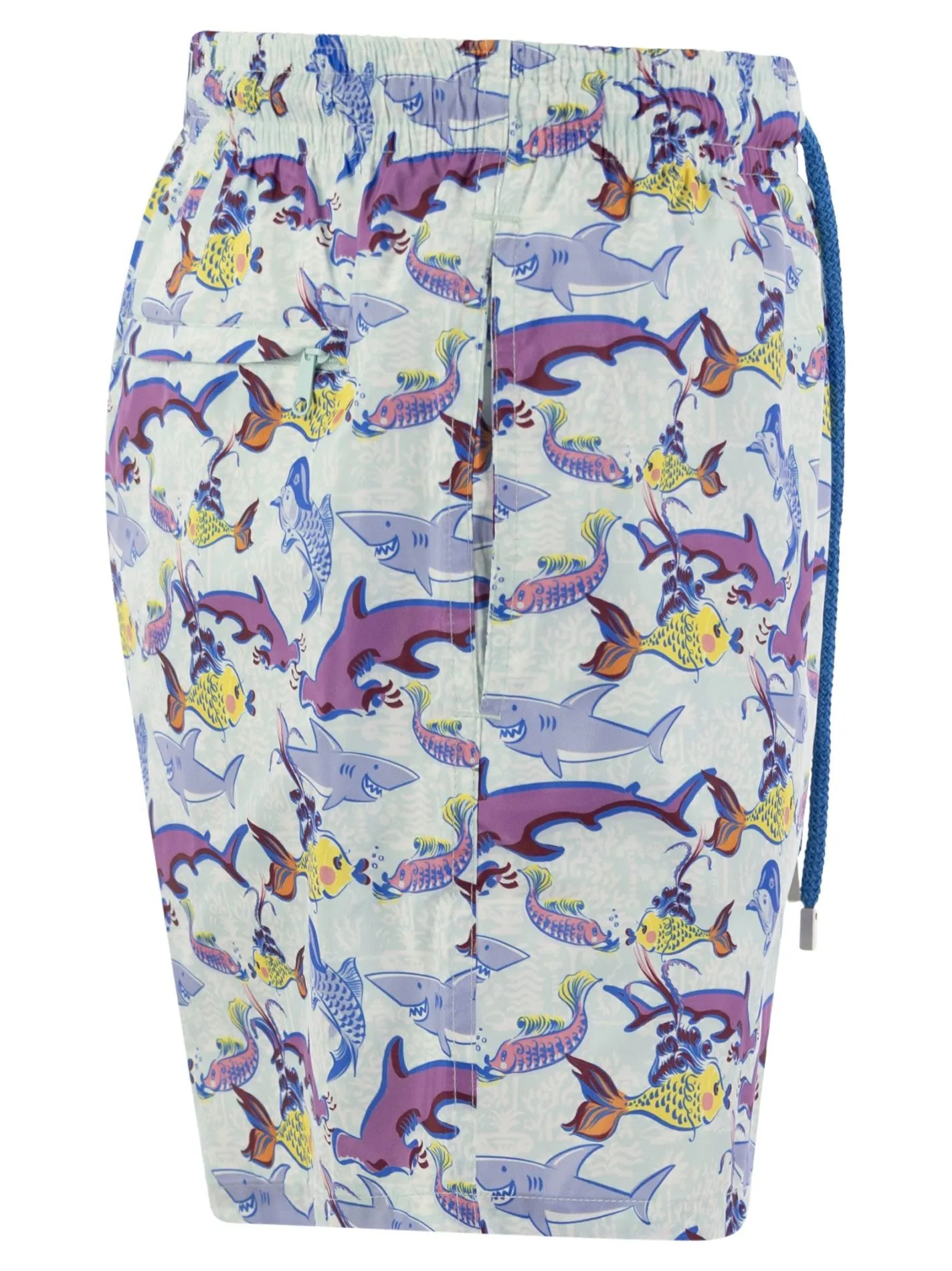 Ultralight, foldable beach shorts with print
