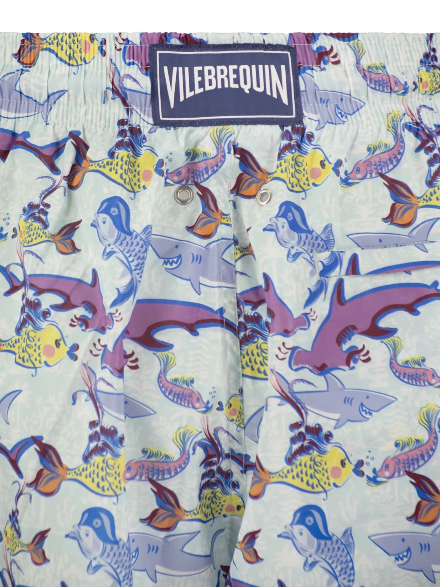 Ultralight, foldable beach shorts with print