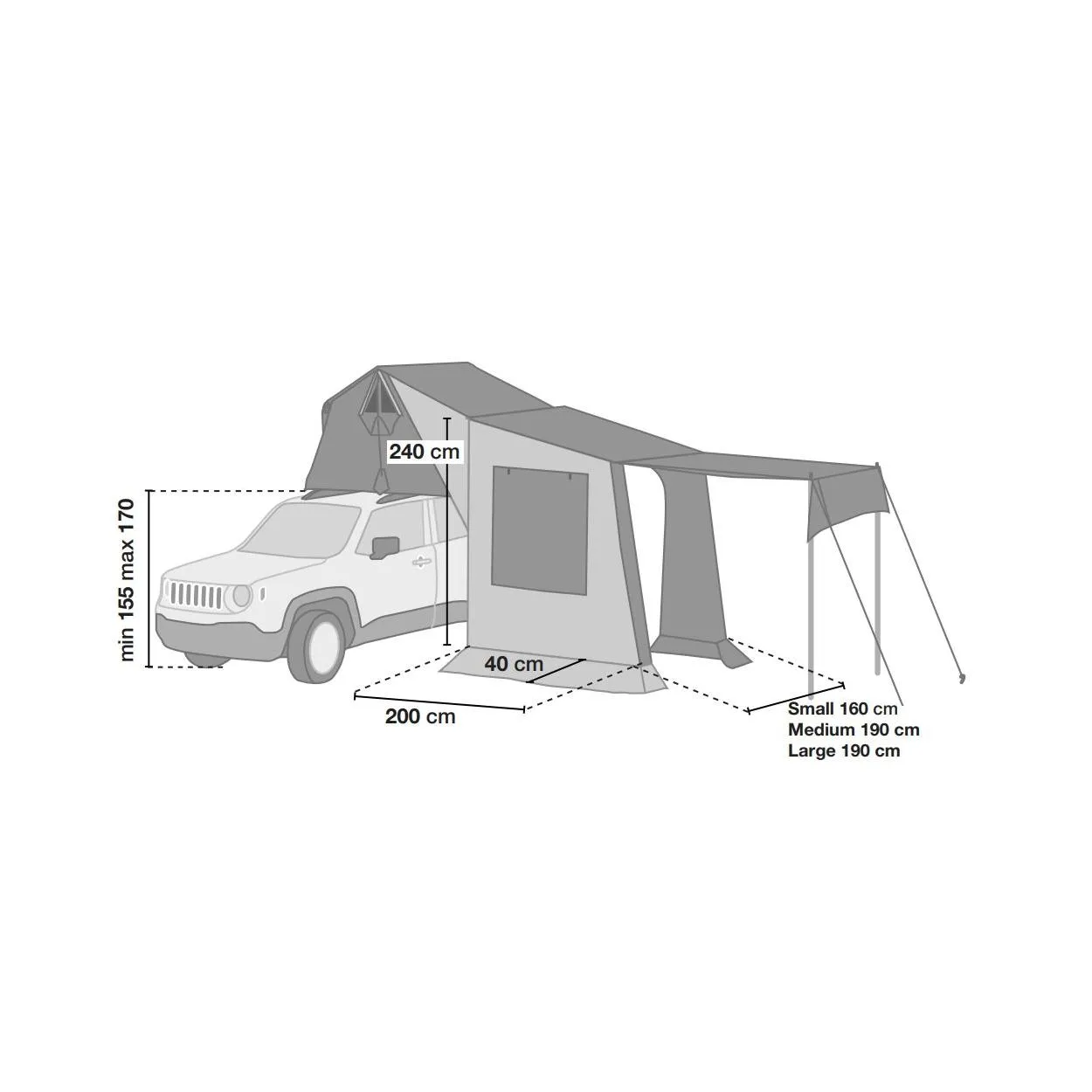 Veranda Indipendente Overland/Air-Camping Autohome-Zifer