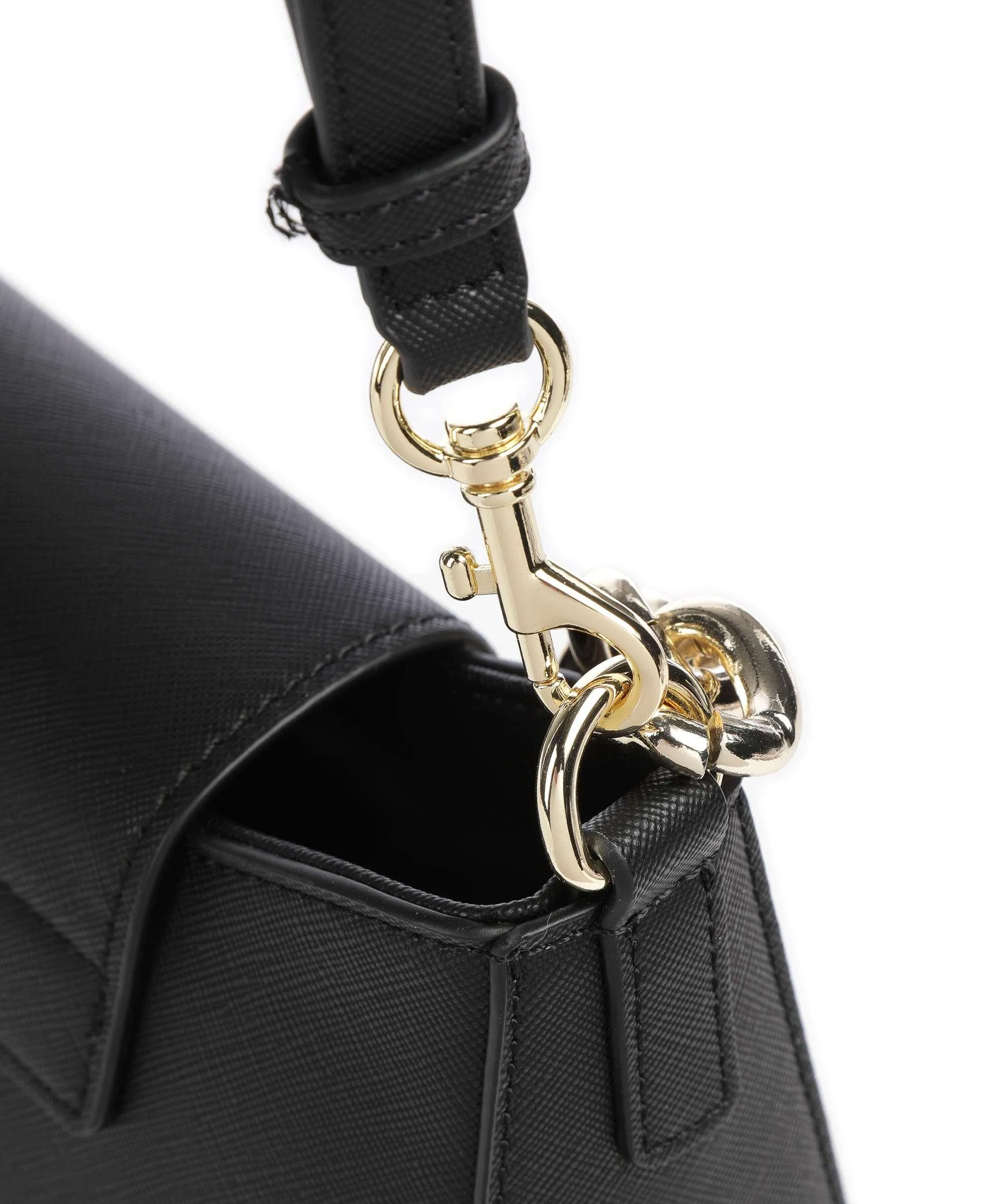  Versace Jeans Couture Logo Lock Borsa a spalla pelle sintetica nero  