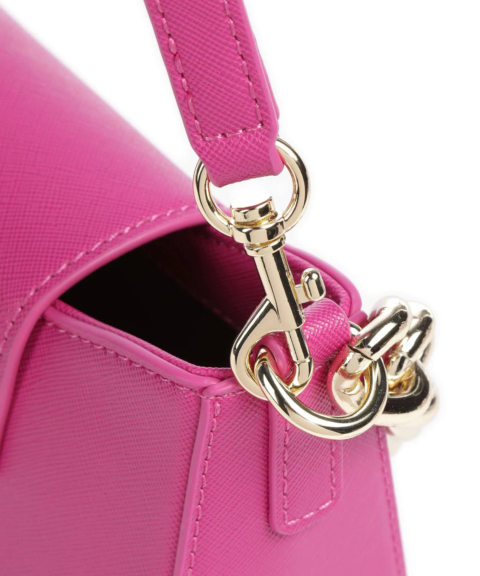  Versace Jeans Couture Logo Lock Borsa a spalla pelle sintetica pink  