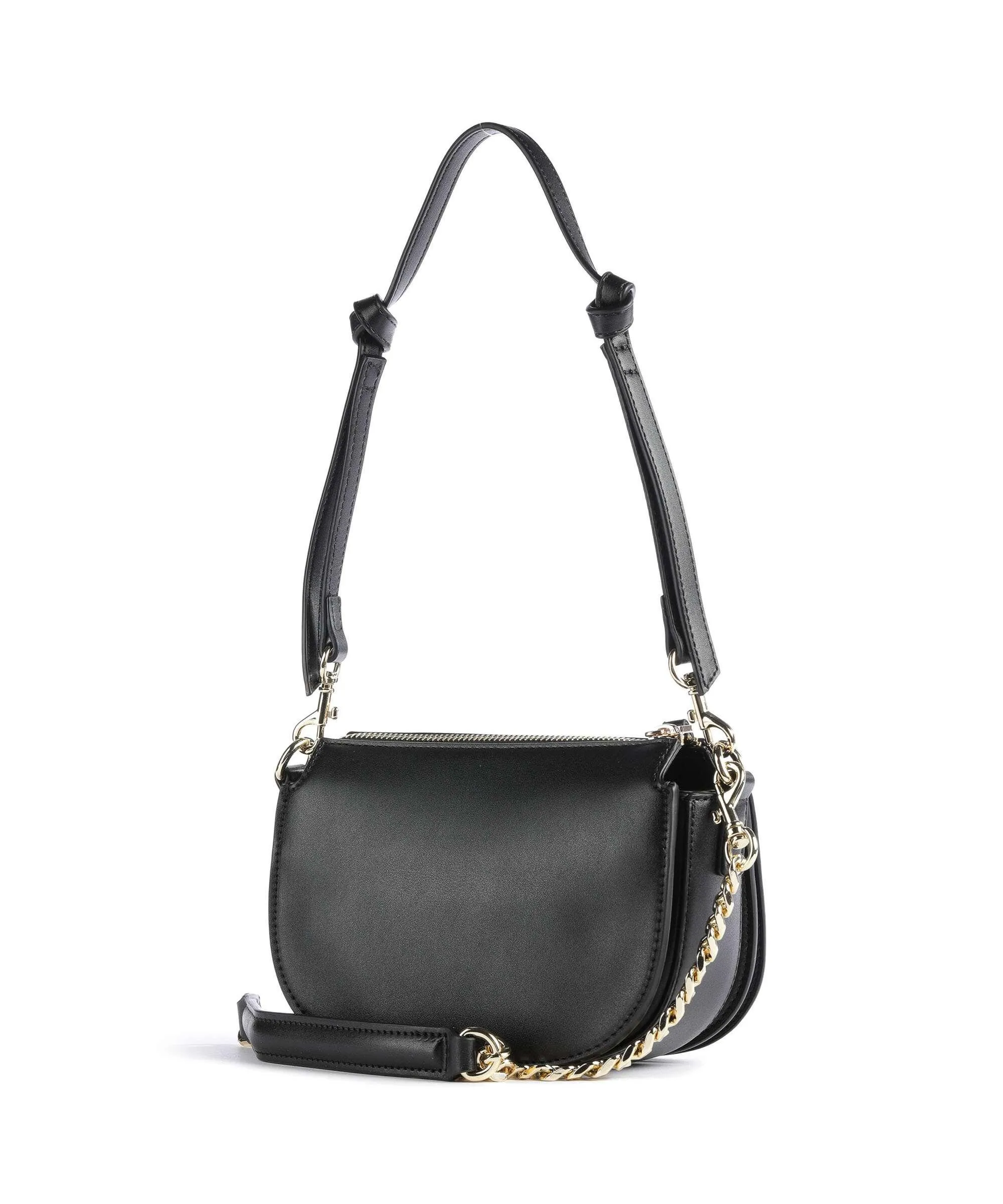  Versace Jeans Couture V-Emblem Borsa a spalla pelle sintetica nero  