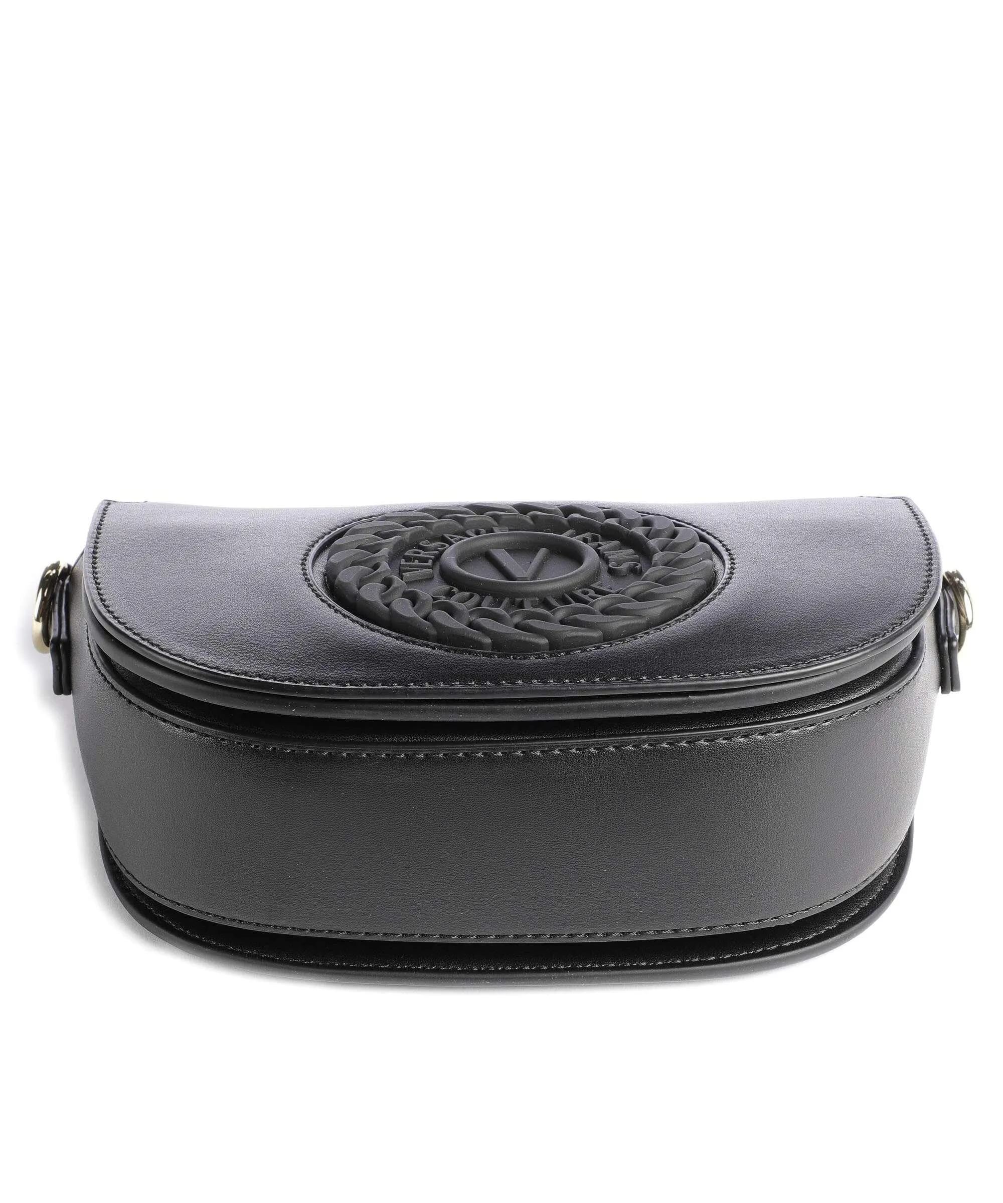  Versace Jeans Couture V-Emblem Borsa a spalla pelle sintetica nero  