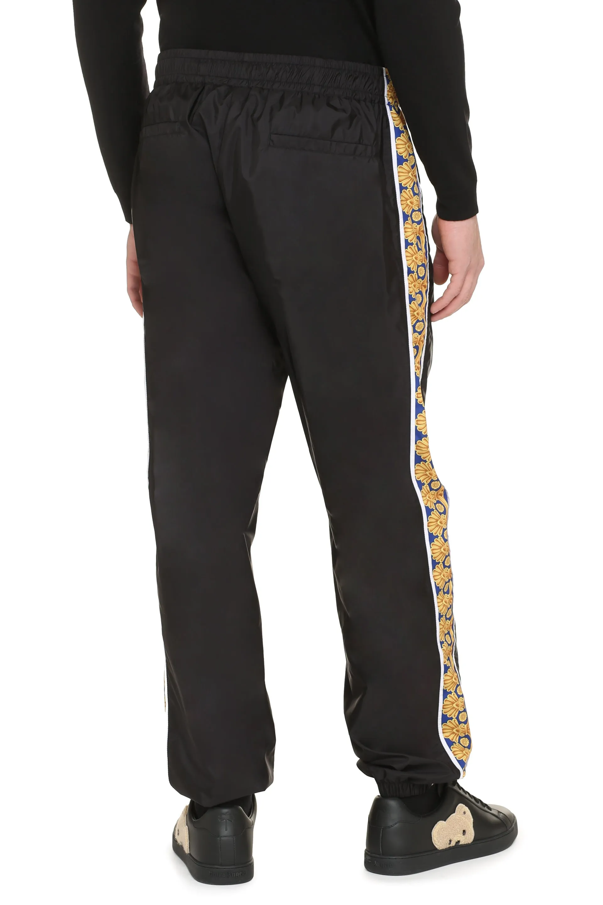 Versace Track-pants con bande laterali a contrasto