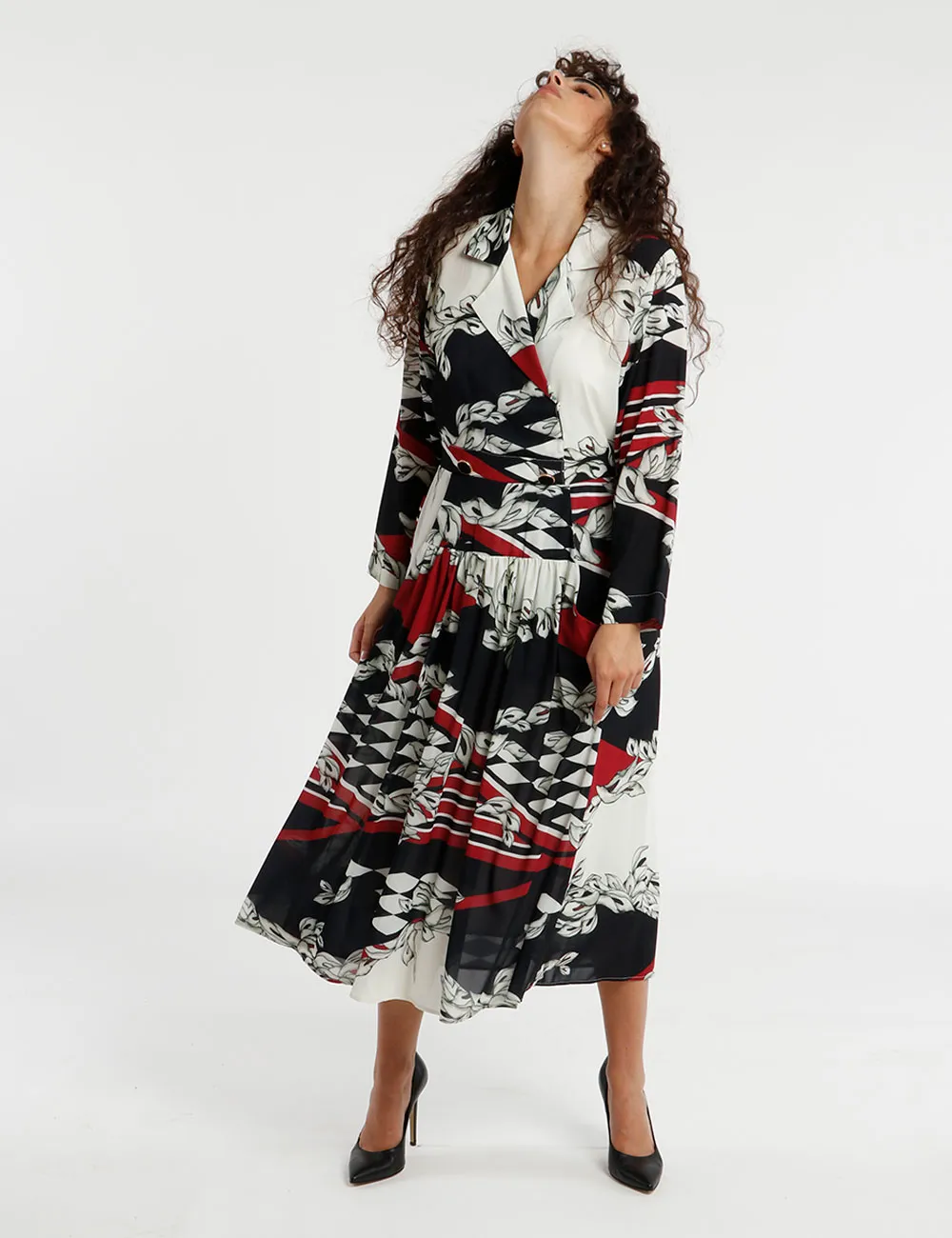 Vestito Fracomina con bottoni decorati
