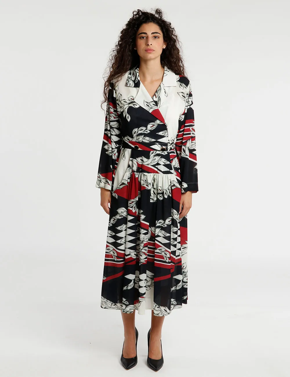 Vestito Fracomina con bottoni decorati