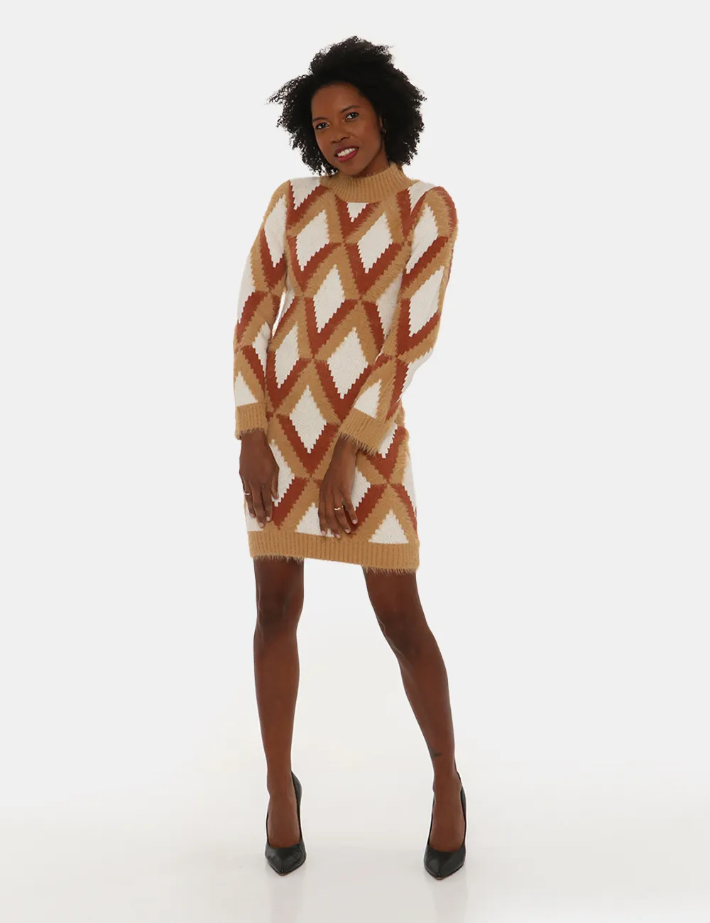 Vestito Fracomina in maglia con motivo geometrico