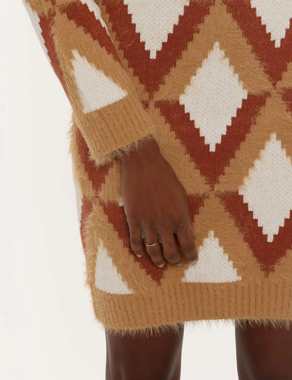 Vestito Fracomina in maglia con motivo geometrico
