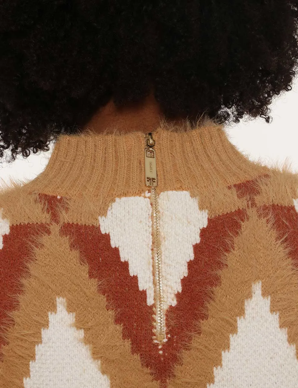 Vestito Fracomina in maglia con motivo geometrico