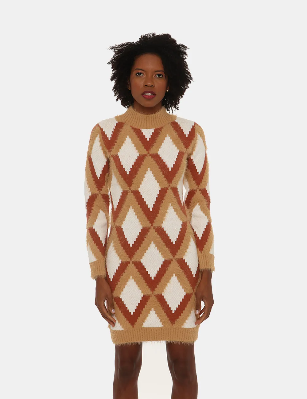 Vestito Fracomina in maglia con motivo geometrico