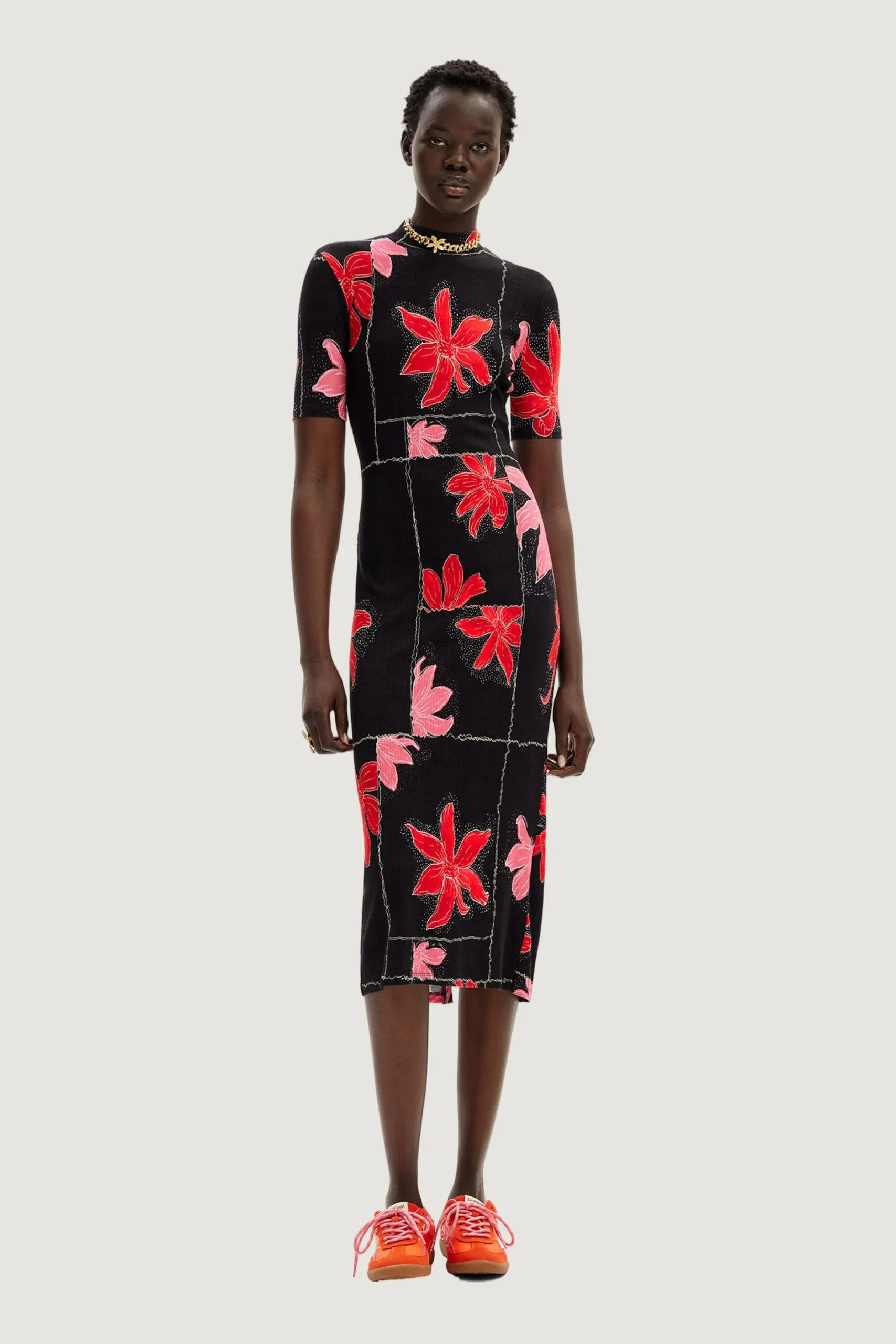 Vestito lungo Desigual QUEBEC Rosso