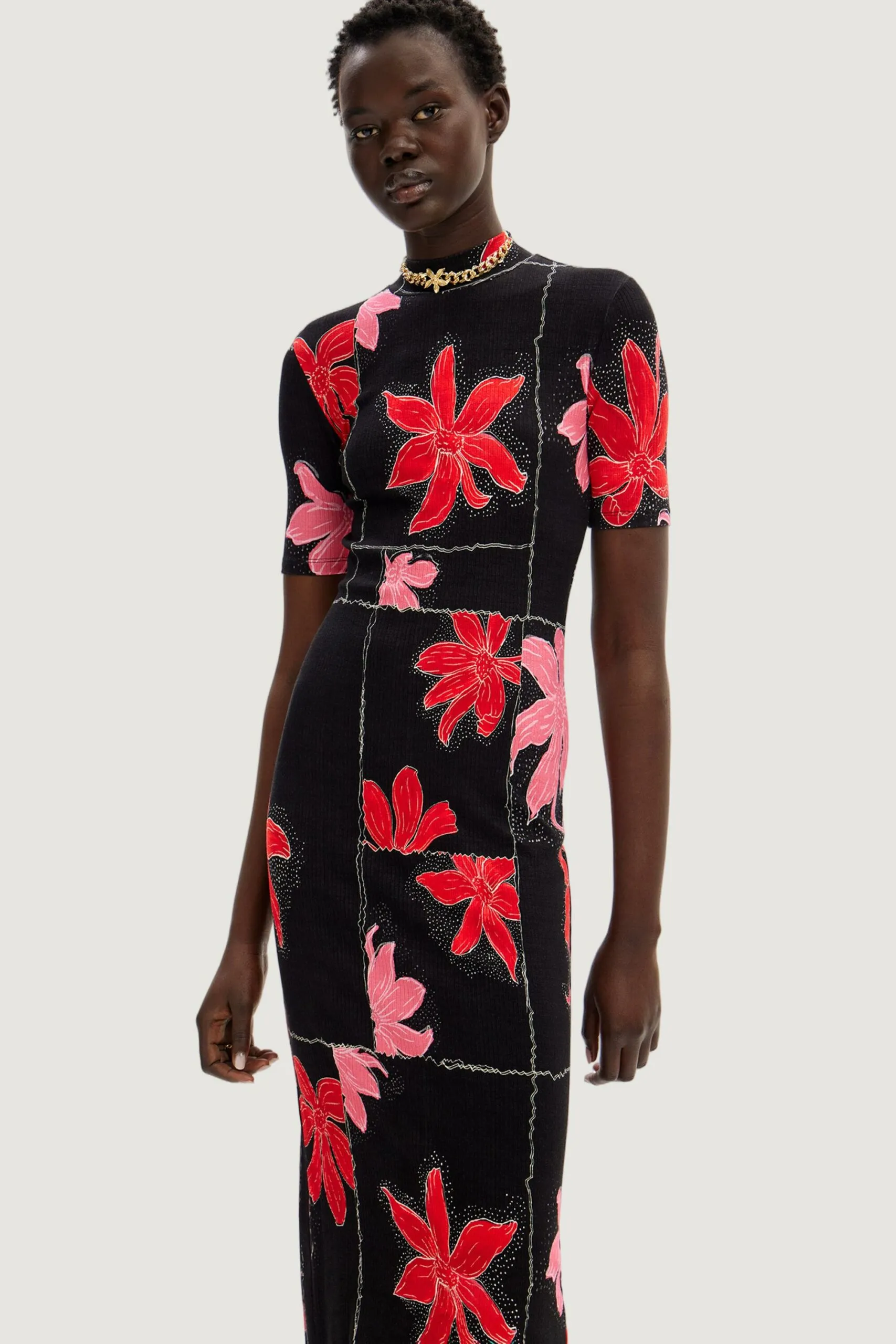 Vestito lungo Desigual QUEBEC Rosso